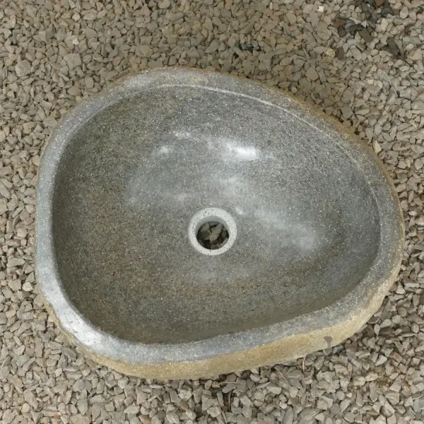 Product image 5 of the product “Sink / washtafel of riverstone in a open carton about 45cm diameter 45 cm”